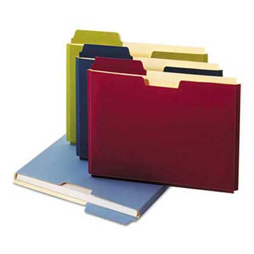 Globe-Weis Expanding File Folder Pocket, Letter, 11 Point Stock, Assorted, 10/Pack