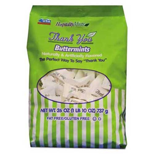 Hospitality Mints Thank You Buttermints Candies, 26 oz Bag