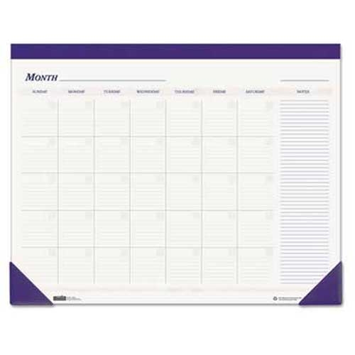 House of Doolittle Nondated Desk Pad Calendar, 22 x 17, Blue