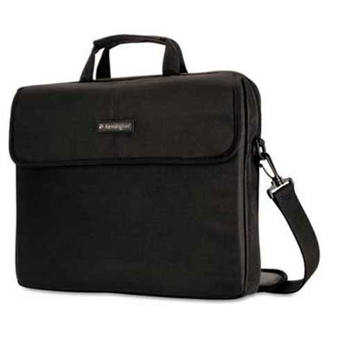 Kensington 15.6 inch Laptop Sleeve, Padded Interior, Inside/Outside Pockets, Black
