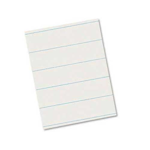 Pacon Ruled Newsprint Paper, 30 lbs., 8-1/2 x 11, White, 500 Sheets/Pack