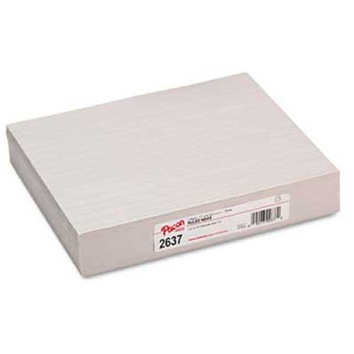Pacon Skip-A-Line Ruled Newsprint Paper, 30 lbs., 11 x 8-1/2, White, 500 Shts/Pack