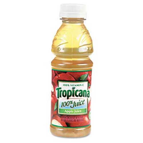Tropicana 100% Juice, Apple, 10oz Bottle, 24/Carton