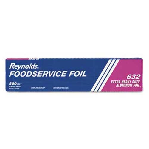 Reynolds Wrap Extra Heavy-Duty Aluminum Foil Roll, 18 inch x 500 ft, Silver