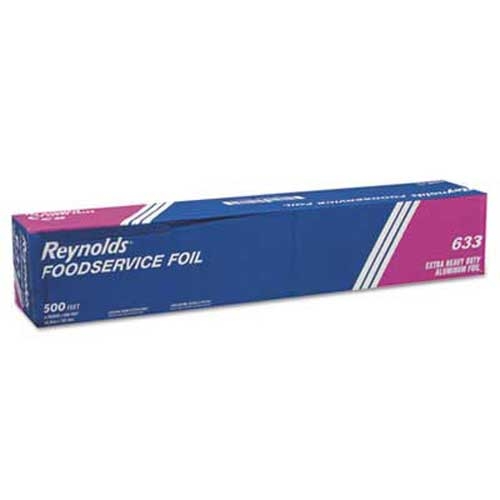 Reynolds Wrap Extra Heavy-Duty Aluminum Foil Roll, 24 inch x 500 ft, Silver