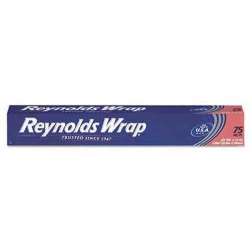 Reynolds Wrap Standard Aluminum Foil Roll, 12 inch x 75 ft, Silver