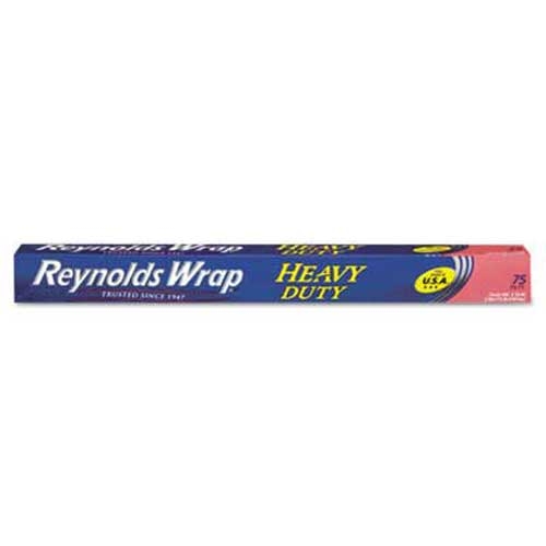 Reynolds Wrap Heavy Duty Aluminum Foil Roll, 18 inch x 75 ft, Silver