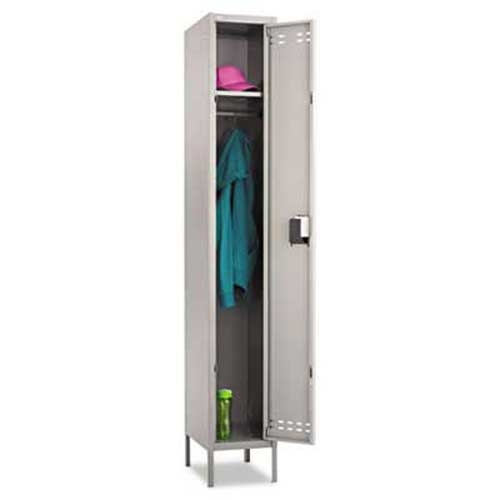 Safco Single-Tier Locker, 12w x 18d x 78h, Two-Tone Gray