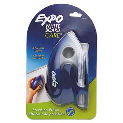 EXPO Dry Erase Precision Point Eraser w/Replaceable Pad, Felt, 7 3/5 X 3 2/5 X 3 3/5