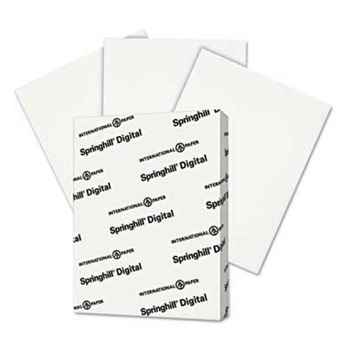 Springhill Digital Index White Card Stock, 90 lb, 8 1/2 x 11, 250 Sheets/Pack