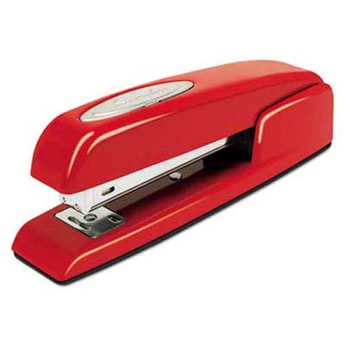 Swingline 747 Business Full Strip Desk Stapler, 20-Sheet Capacity, Rio Red