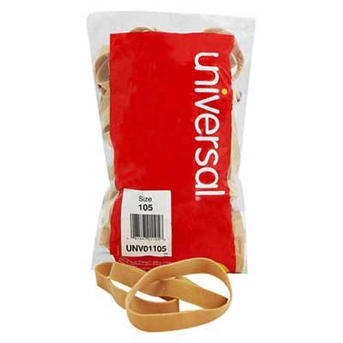 Universal Rubber Bands, Size 105, 5 x 5/8, 55 Bands/1lb Pack