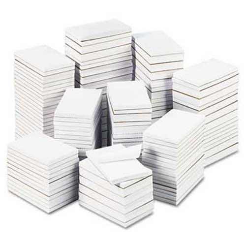 Universal Bulk Scratch Pads, Unruled, 3 x 5, White, 180 100-Sheet Pads/Carton
