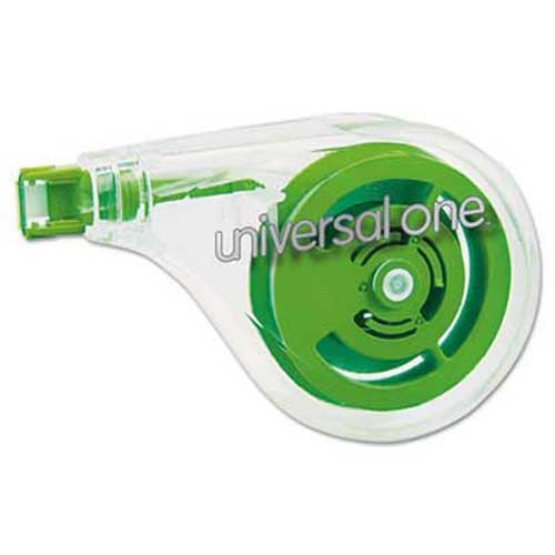 Universal One Sideways Application Correction Tape, 1/5 inch x 393 inch, 2/Pack