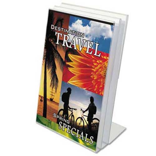 Universal Clear Self-Standing Desk Frame for 8 1/2 x 11 Insert, 3/Pack, Clear