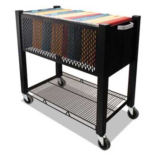 Vertiflex InstaCart File Cart, 15w x 28-1/2d x 27-3/4h, Black
