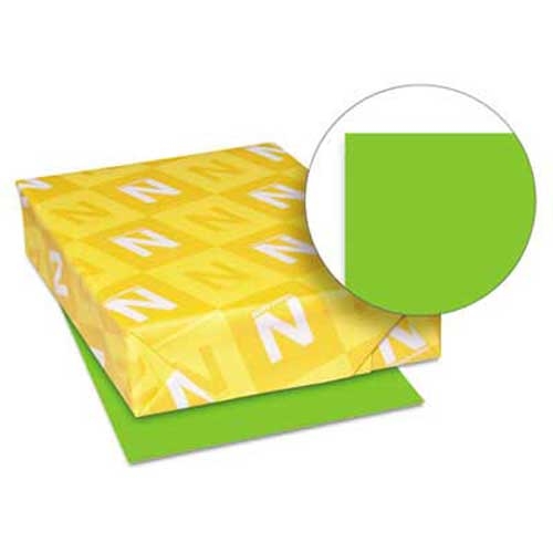 Neenah Paper Astrobrights Colored Card Stock, 65 lb., 8-1/2 x 11, Martian Green, 250 Sheets