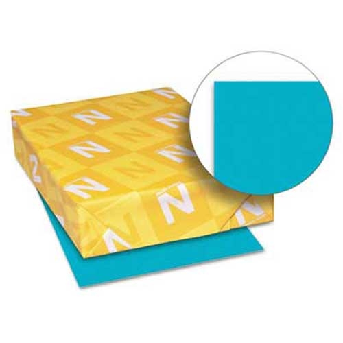 Neenah Paper Astrobrights Colored Card Stock, 65 lb., 8-1/2 x 11, Terrestrial Teal, 250 Shts