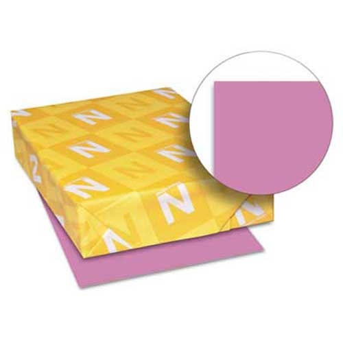Neenah Paper Astrobrights Colored Card Stock, 65 lb, 8-1/2 x 11, Outrageous Orchid, 250 Shts