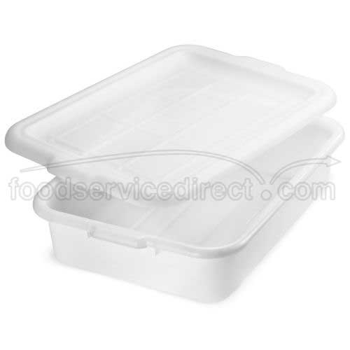 Tablecraft High Impact Polypropylene Natural Tote Box Cover Only, 21.75 X 16.125 X 1 Inch -- 12 Per Case