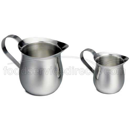 Tablecraft Stainless Steel Mirror Finish Bell Creamer, 12 Ounce Capacity