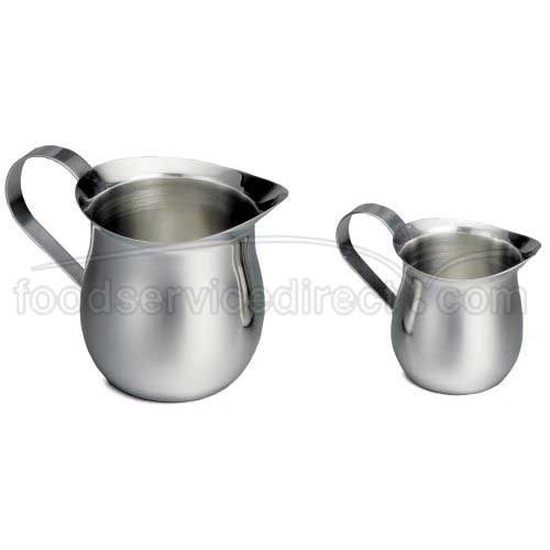 Tablecraft Stainless Steel Mirror Finish Bell Creamer, 12 Ounce Capacity