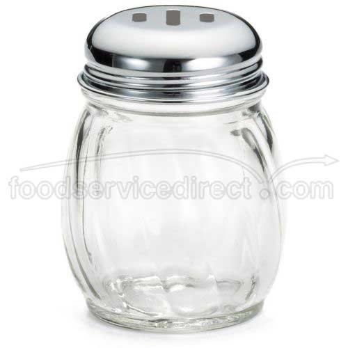 Tablecraft Swirl Glass Cheese Shaker, 6 Ounce Capacity -- 36 per case