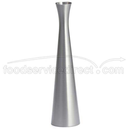 Tablecraft Stainless Steel Brushed Flower Vase, 8 Inch