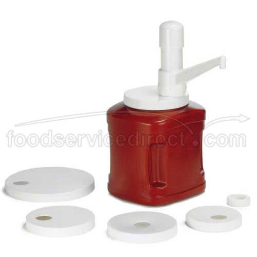 Tablecraft Plastic Stationary Nozzle Pump, 1 Ounce Capacity