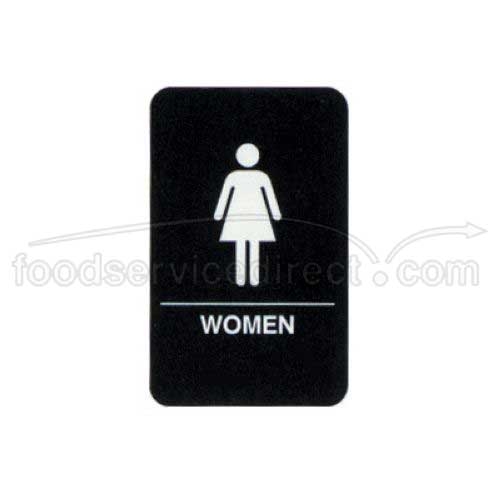 Tablecraft Women Braille Symbol Signage, 6 x 9 inch