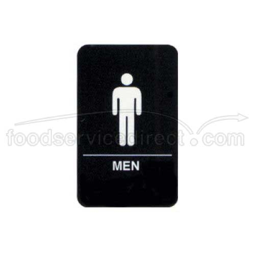 Tablecraft Men Braille Symbol Signage, 6 x 9 inch