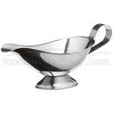 Tablecraft 18-8 Stainless Steel Mirror Finish Traditional Gravy Boat, 3 Ounce Capacity