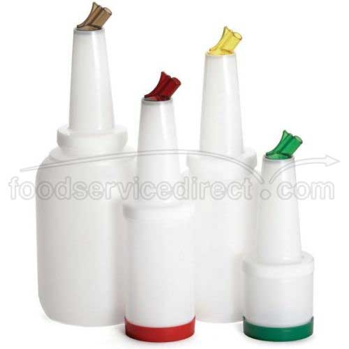 Tablecraft Pour Master Complete with Yellow Cap and Spout, 1 Quart Capacity -- 12 per case