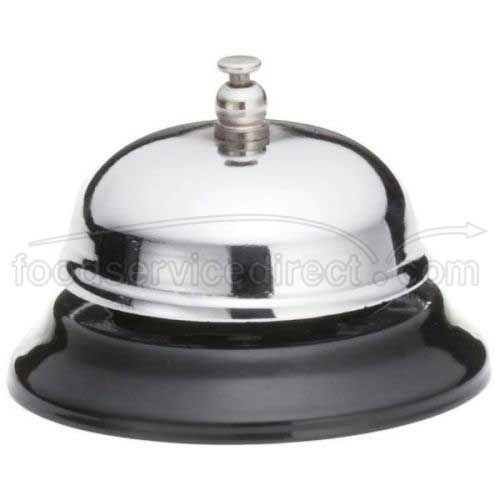 Tablecraft Chrome Plated Call Bell, 3.25 Inch Dia. X 2.25 Inch