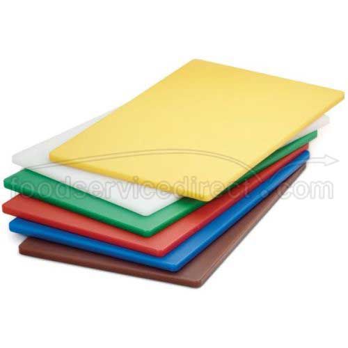 Tablecraft Blue Polyethylene Rectangular Cutting Board, 18 X 12 X 0.5 Inch