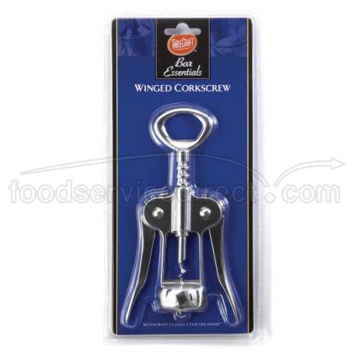 Tablecraft Chrome Plated Winged Corkscrew, 2.875 X 1.625 X 7.5 Inch -- 6 Per Case
