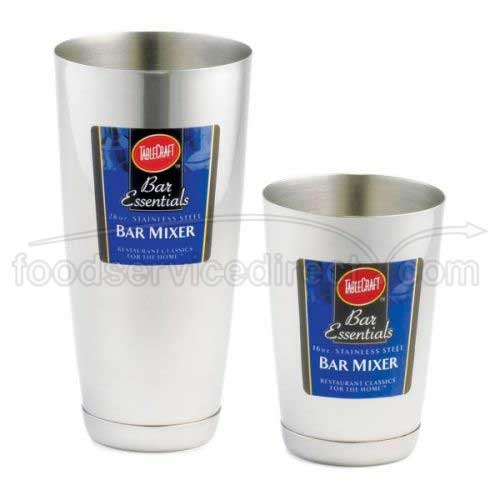 Tablecraft 200 Series Stainless Steel Mirrored Finish Bar Shaker, 28 Ounce Capacity -- 6 Per Case