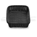 Tablecraft Ridal Collection Polypropylene Large Black Handwoven Rectangular Display Basket, 19 x 14 x 4 inch -- 6 per case
