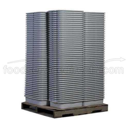 Tablecraft High Density Polyethylene Gray Palletized Tote Box, 5 Inch -- 240 Per Case