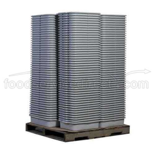 Tablecraft High Density Polyethylene Gray Palletized Tote Box, 7 inch -- 240 per case