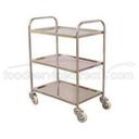 Luxor All Stainless Steel Three Shelf Cart, 26 x 16 x 37 inch