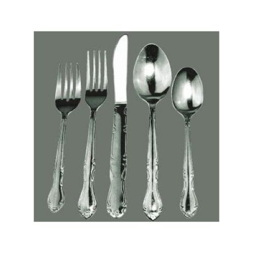 Winco Elegance Plus 18/0 Stainless Steel Heavy Weight Teaspoon, 6.13 x 1.3 inch -- 12 per case.