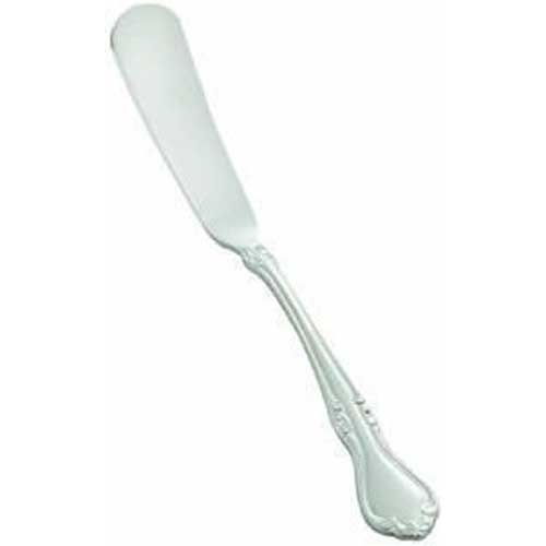 Winco 18/8 Extra Heavyweight Chantelle Butter Spreader, 6 3/4 inch -- 25 per case.