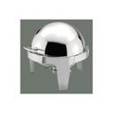 Winco Madison Round Roll Top Chafer, 6 Quart.