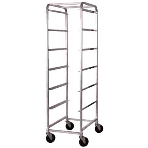 Winco Aluminum 6 Tiers Bus Box Cart, 18 5/8 x 26 x 70 1/4 inch.