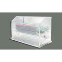 Winco Acrylic Straw Dispenser, 10 3/4 x 4 3/4 x 7 inch.