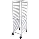 Winco Aluminum 20 Tier Sheet Pan Rack with Brake, 3 inch Spacing.