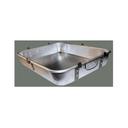 Winco Aluminum Heavy Duty Double Roaster Pan with Strap and Leg, 18 x 24 x 4 1/2 inch.