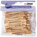 Winco Allergen Free Bamboo Food Marker, 100 count per pack -- 20 per case.