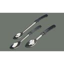 Winco Stainless Steel Solid Basting Spoon with Stop Hook, 11 inch.